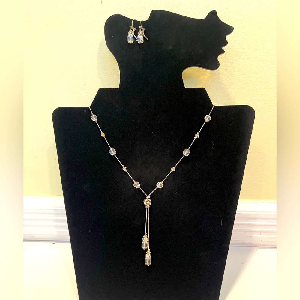 Necklace and matching earrings from Henri Bendel